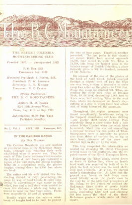 The B.C. Mountaineer 1925 September cover